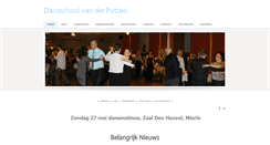 Desktop Screenshot of dansschoolvanderputten.nl
