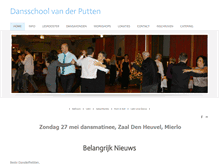 Tablet Screenshot of dansschoolvanderputten.nl
